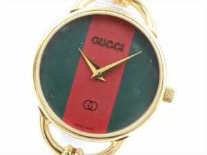 19294h GUCCI グッチ 稼動品 6000L ラウンド シェリーライン レディース 時計 クオーツ ケース23mm