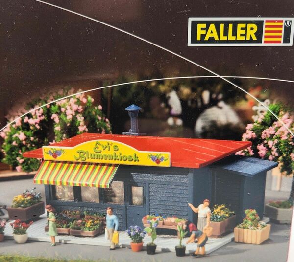 【未開封】ミニチュア FALLER お花屋 ジオラマ おもちゃ 模型 建物 プラモデル 組み立て 装飾 風景 箱庭 鉄道