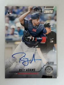 RC TOPPS 2022 STADIUM RILEY ADAMS 直書き　直筆サインカード