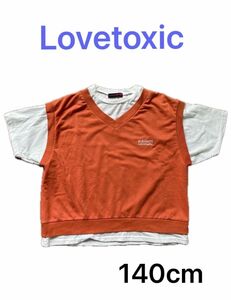 Lovetoxic Tシャツ トップス 140cm 子供服 ガールズ ラブトキ 半袖 キッズ