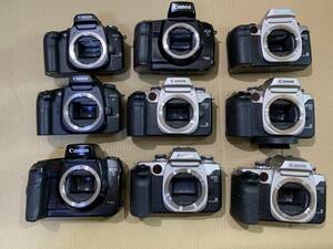 【9個】キャノン Canon EOS7/5/55/大量 フィルムカメラ ボディ 動作未確認 まとめて ジャンク セット まとめ (733)