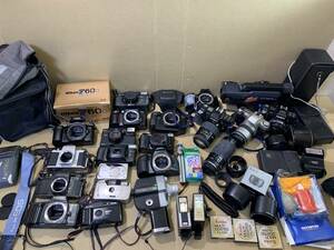 Nikon/Canon/PENTAX/MINOLTA/FUJICA/KYOCERA/ camera lens large amount operation not yet verification together Junk set summarize (754)