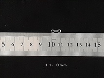 〇〇エイト環　ステンレス製Φ１．０ｍｍ×４．０ｍｍ×１１．０ｍｍ　１００個　ルアー・エギ・ジグヘッドの自作　ハンドメイド　8の字_画像3