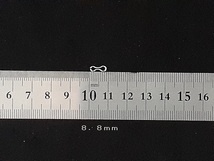 〇〇エイト環　ステンレス製Φ０．８ｍｍ×３．２ｍｍ×８．８ｍｍ　１００個　ルアー・エギ・ジグヘッドの自作　ハンドメイド　8の字_画像3