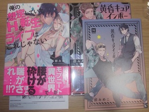 送料込//都みめこ2冊セット[俺の想定していたHな転生ライフはこれじゃない/特典ペーパー2枚付,黄昏キュアインポータント/特典付]