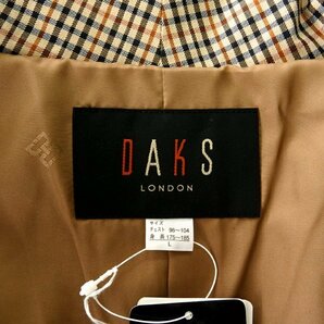 新品 ダックス 日本製 ハウスチェック柄 ブロード ガウン コート L 【J55340】 DAKS LONDON 春秋冬 総裏地 メンズ ガウンコートの画像9