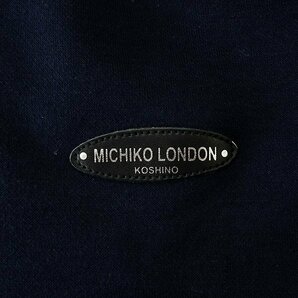 新品 ミチコロンドン 春秋 スウェット ハーフジップ トレーナー M 紺 【ML9W-R351_NA】 MICHIKO LONDON KOSHINO メンズ ロゴ ワッペンの画像5