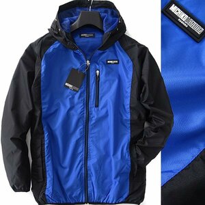  new goods Michiko London bai color hood blouson LL black blue [ML85-0003_10] MICHIKO LONDON mountain parka men's spring autumn jacket 