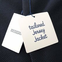 新品 4.4万 マッキントッシュフィロソフィー メランジ ジャージー ジャケット 40R (L) 紺 【J50906】 Tailored Jersey Jacket ウール_画像8