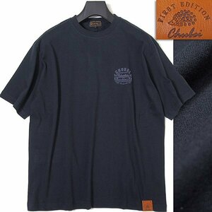 新品 チュウベイ 24SS バックポケット プリント 半袖 カットソー M 紺 【CH1442095_79】 CHUBEI 春夏 メンズ Tシャツ コットン ネームタグ