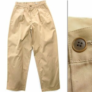  новый товар Takeo Kikuchi T/Ctsu il 1 плиссировать широкий брюки-чинос L [P26832] THE SHOP TK мужской всесезонный брюки из твила брюки бежевый 
