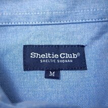 新品 シェルティークラブ 24SS オックスフォード マリン シャツ M 青 【SH1441102_79】 Sheltie Club 春夏 メンズ シェットランド 長袖_画像10