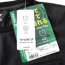 新品 タルテックス 吸汗速乾 防シワ シアサッカー 半袖 クルーネック Tシャツ M 濃灰 【2-3123_14】 TULTEX 春夏 ポケット カットソー_画像6