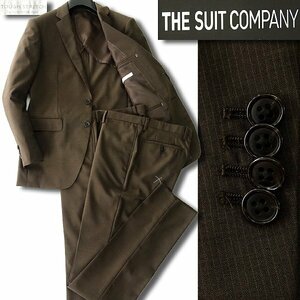  new goods suit Company spring summer TOUGH STRETCH 2 pants suit AB5( a little wide width M) tea [J45552] 170-4D setup stretch stripe 