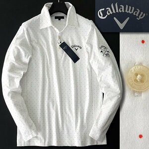  перевод иметь Callaway точка гладкий джерси - рубашка-поло с длинным рукавом LL белый [I50664] Callaway GOLF мужской Golf спортивный спорт 