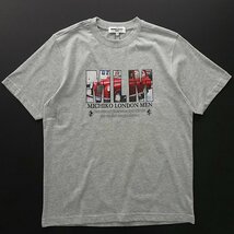 新品 ミチコロンドン 春夏 クラシックカー プリント Tシャツ LL グレー【ML9M-T036_GA】 MICHIKO LONDON 半袖 コットン カットソー メンズ_画像2