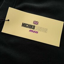 新品 ミチコロンドン 春夏 ロゴ刺繍 ポケット Tシャツ L 黒【ML9M-T034_BK】 MICHIKO LONDON 半袖 コットン カットソー メンズ_画像8