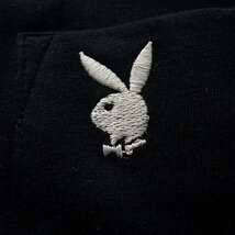 新品 プレイボーイ 24年春夏 バニー ロゴ 刺繍 カットソー LL 黒 【41028_99】 PLAYBOY ロンT ポケT 長袖 ポケット Tシャツ メンズ_画像6