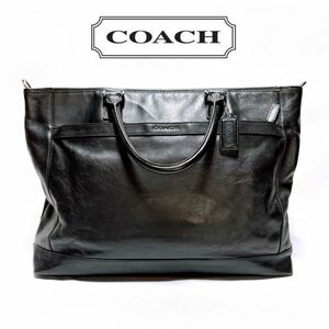 COACH コーチ トートバッグ ビジネスバッグ F71416 メンズ レザー 牛革 A4サイズ収納可能 2WAY