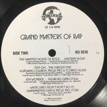 美品 US LP / V.A. (GRANDMASTER FLASH & THE FURIOUS FIVE) / Grand Masters Of Rap / Sugarhill Gang / Old Skool HipHop /_画像3