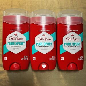 【3本セット】old spice pure sport オールドスパイス　ピュアスポーツ　海外デオドラント