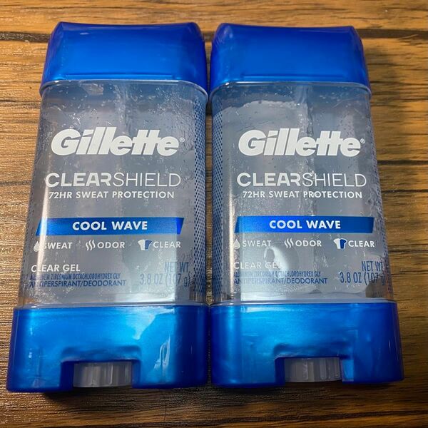 【2本セット】gillette ジレット デオドラント coolwave クールウェーブ クリアージェル