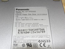 ★動作品★Panasonic パナソニック USB接続外付けFDD CF-VFDU03 3モードフロッピーディスクドライブ 美品 送料230円 _画像5
