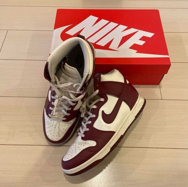 ナイキ ダンクハイ DUNK HI チームレッド 黒タグあり 28cm 27.5cm