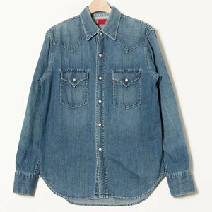 Levi’s RED TAB リーバイス レッドタブ サイズL 長袖 ウエスタンシャツ デニム インディゴブルー メンズ 春夏 トップス カジュアル