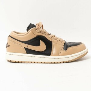 【1円スタート】NIKE ナイキ DC0774-201 AIR JORDAN 1 エア ジョーダン 1 ローカットシューズ スニーカー ブラック ブラウン 24cm レザー