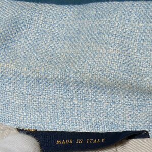 イタリア製 BROOKS BROTHERS ブルックスブラザーズ テーラードジャケット シングル 総裏 水色/ライトブルー シルク混 メンズ フォーマルの画像5