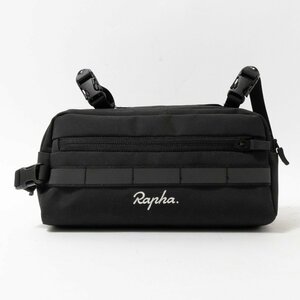 【1円スタート】Rapha ラファ ハンドルバーバッグ ショルダーバッグ 斜め掛け ブラック 耐久撥水加工ポリエステル 雨天対応 自転車取付