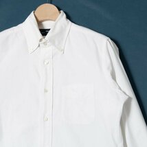 メール便◯ Maker's Shirt鎌倉 サイズ40 長袖 ボタンダウンシャツ コットン100％ 白/ホワイト 無地 シンプル メンズ 紳士 フォーマル 春夏_画像3