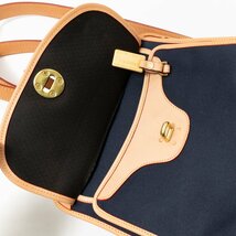 【1円スタート】DOONEY＆BOURKE ドゥニー&バーク U.S.A製 リュックサック 肩掛け ネイビー ナチュラル レザー キャンバス カジュアル 鞄_画像7