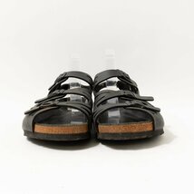 【1円スタート】BIRKENSTOCK ビルケンシュトック サンダル サマーシューズ 26.5cm ドイツ製 合成皮革 ブラック 黒系 春夏 メンズ 紳士 靴_画像4