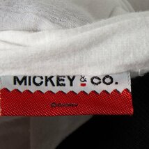 MICKEY&CO. 中綿 クルーネック 長袖 Tシャツ スウェット グーフィ ミッキー ディズニー ユニセックス 白/ホワイト プリント カジュアル_画像7