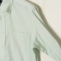 鎌倉シャツ MAKER'S SHIRT KAMAKURA madison400 ボタンダウン ストライプ 長袖シャツ グリーン 15 3/4-33 コットン100％ 日本製 メンズ_画像3