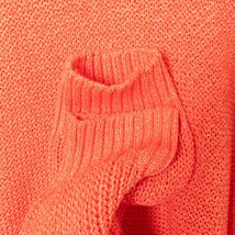 UNTITLED アンタイトル ニット トップス セーター 長袖 薄手 2 綿 コットン オレンジ系 綺麗め カジュアル_画像5