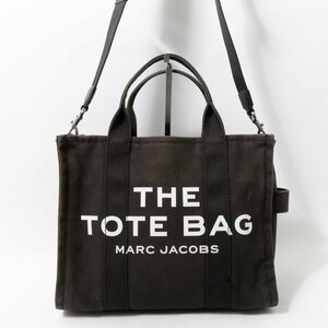 【1円スタート】MARC JACOBS マークジェイコブス THE TOTE BAG トートバッグ ミディアム ショルダーバッグ ブラック キャンバス コットン