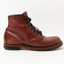 【1円スタート】RED WING SHOES レッドウィング 9011 U.S.A製 BECKMAN ベックマン レザーブーツ 革靴 ブラウン 25.5cm メンズ レースアップ_画像1