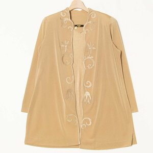 [1 иен старт ]Ms.REIKOmiz Ray ko джерси материалы внешний плечо накладка Tria sete-to elegant классический весна осень бежевый Gold 11