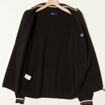 FRED PERRY フレッドペリー ハイネック ジップアップ ニット ドライバーズ ブラウン S メンズ 紳士 男性 カジュアル 大人 シンプル 古着_画像6