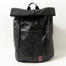 【1円スタート】CHROME クローム バックパック リュックサック ブラック 黒 ナイロン PVC メンズ 大容量 シンプル カジュアル bag 鞄_画像1