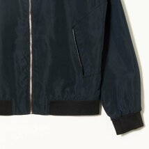 ZARA MAN ザラ マン サイズUSA XL ジップアップ ブルゾン ジャケット 総裏 紺/ネイビー 光沢 メンズ カジュアル 無地 シンプル_画像4