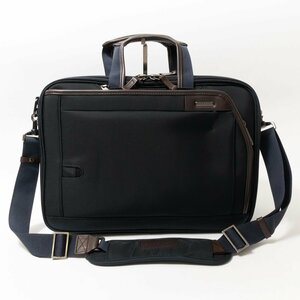 [1 jpy start ]ACEGENE Ace Gene 3way business bag briefcase rucksack shoulder men's navy Brown nylon 