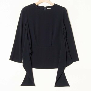  mail service 0 theory luxe theory front ribbon 7 minute sleeve tops no color adult beautiful . formal ceremony navy blue navy plain 32 made in Japan 