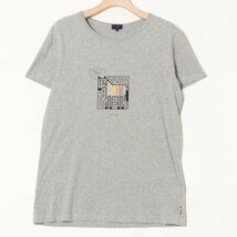 メール便◯ Paul Smith JUNIOR ポールスミス クルーネック半袖Tシャツ カットソー 綿100％ カジュアル ベーシック 灰色 グレー 14a キッズ_画像1