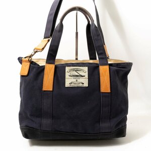 master-piece master-piece 2WAY парусина большая сумка сумка на плечо большая вместимость застежка-молния тип наклонный .. темно-синий темно-синий casual 