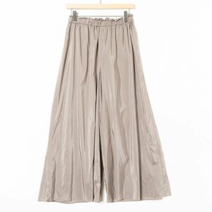 UNTITLED Untitled wide pants lustre easy bottoms waist rubber 1 cotton cotton gray ju series beautiful . casual 