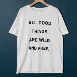 メール便◯ 6397 シックススリーナインセブン 半袖Tシャツ 白T ALL GOOD THINGS ホワイト 白 レディース Mサイズ コットン 綿100％ 定番 夏